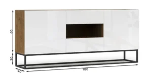 Komoda Avori 120 cm z vrati - slika 11