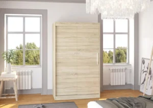 Garderobna omara Collin z drsnimi vrati 120 cm - slika 3
