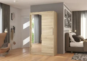 Garderobna omara Bario z drsnimi vrati 120 cm - slika 8