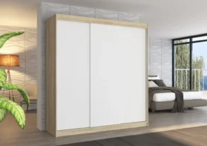 Garderobna omara Megan z drsnimi vrati 200 cm - slika 6