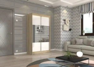 Garderobna omara Toura z drsnimi vrati 120 cm - slika 9