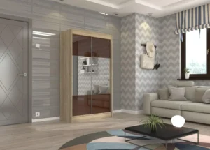 Garderobna omara Toura z drsnimi vrati 120 cm - slika 15