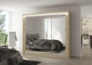 Garderobna omara Chester z drsnimi vrati 250 cm - slika 4
