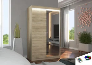 Garderobna omara Rewena z drsnimi vrati 120 cm - slika 4