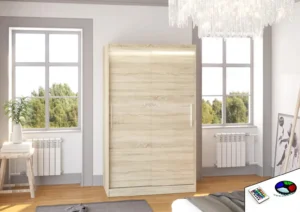 Garderobna omara Collin z drsnimi vrati 120 cm - slika 4