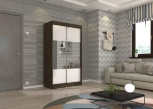 Garderobna omara Toura z drsnimi vrati 120 cm - slika 16