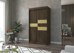 Garderobna omara Batia z drsnimi vrati 120 cm - slika 7