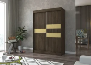 Garderobna omara Batia z drsnimi vrati 150 cm - slika 7