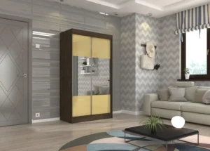 Garderobna omara Toura z drsnimi vrati 120 cm - slika 17