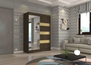 Garderobna omara Toura z drsnimi vrati 150 cm - slika 9