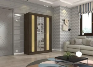 Garderobna omara Keita z drsnimi vrati 150 cm - slika 10