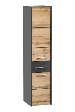 Nica Antracit - Omara z umivalnikom 60cm + 2 predalnika - slika 7