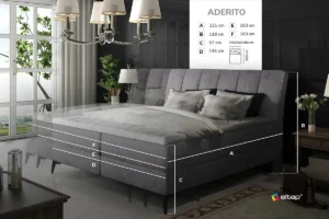 Boxspring postelja Adelito - slika 20