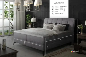 Boxspring postelja Adelito - slika 18