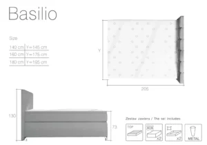 Boxspring postelja Basil z LED osvetlitvijo - slika 23
