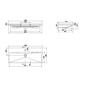 Fontana Hrast XL z umivalnikom 80 cm - slika 3