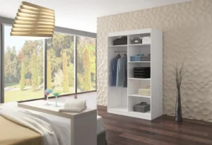 Garderobna omara Texas z drsnimi vrati 120 cm - slika 5