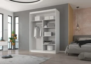 Garderobna omara Esti z drsnimi vrati 150 cm - slika 6