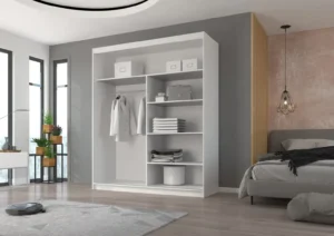 Garderobna omara Esti z drsnimi vrati 180 cm - slika 6