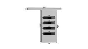 Drsna vrata Forli 70 cm - slika 6
